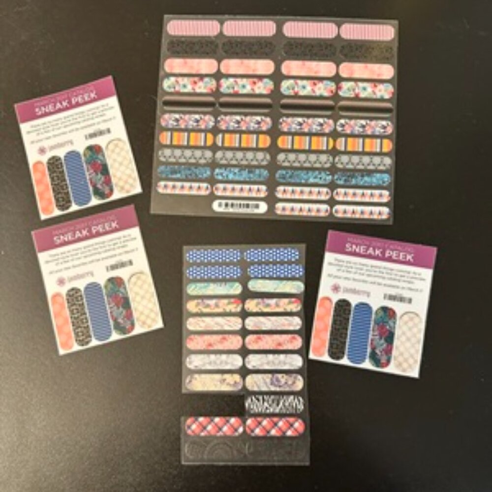 💅Hard to Find Jamberry Nail Wrap Sampler Lot, Mix n Match, Multi-colored Deco💅